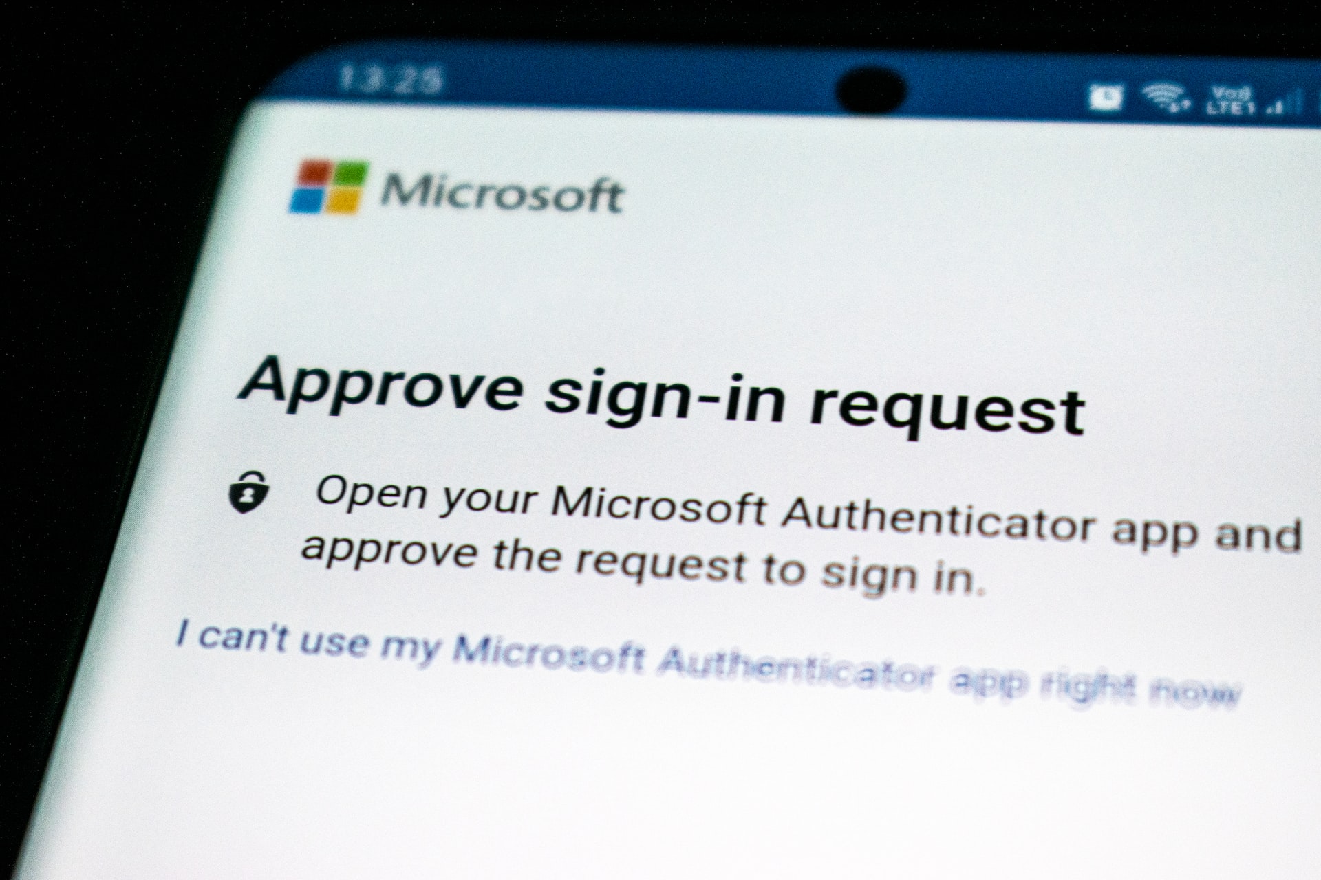 Microsoft MFA App Prompt